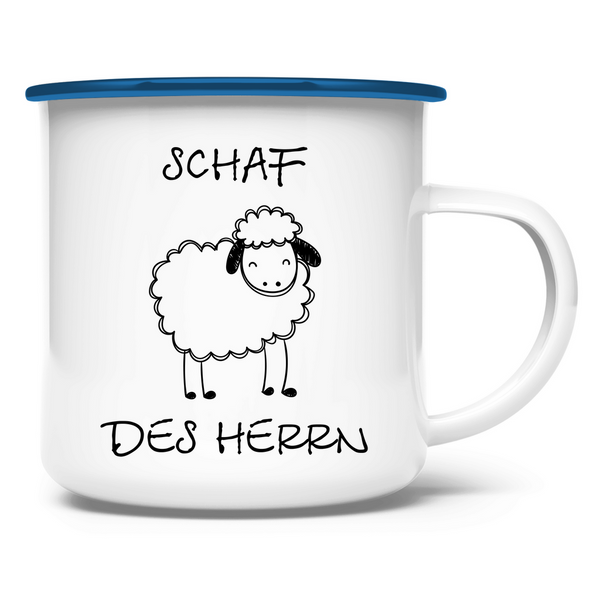 Emaille Tasse schaf des herrn