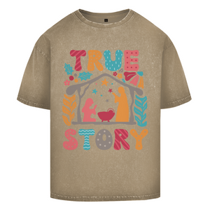Oversize Washed T-Shirt true store weihnachten