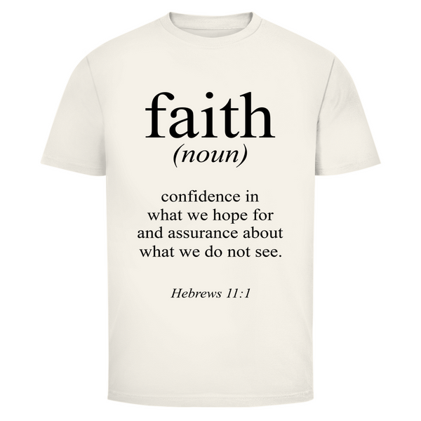 Herren T-Shirt faith hebrews 11:1