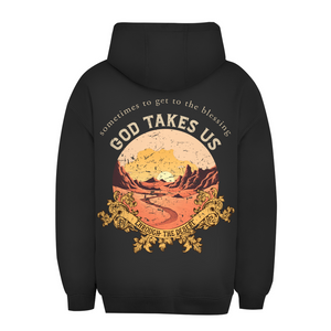 Unisex Oversize Hoodie god take us through the desert