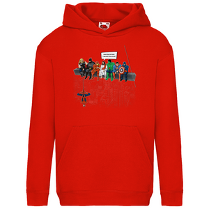 Kinder Hoodie superhelden parodie