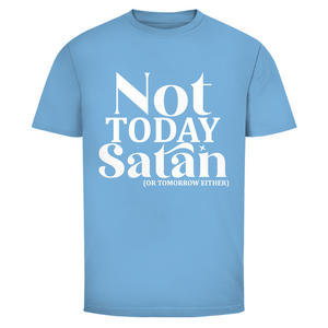 Herren T-Shirt not today satan