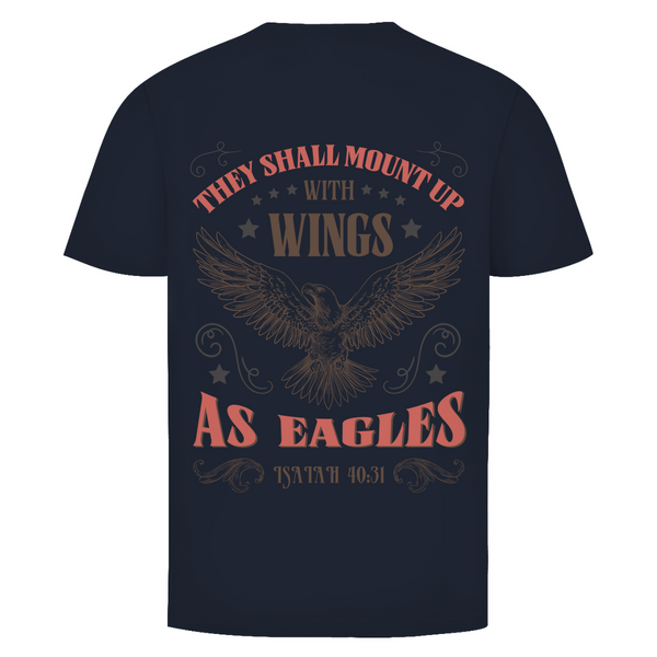 Herren T-Shirt mount up with wings isaiah 40:31