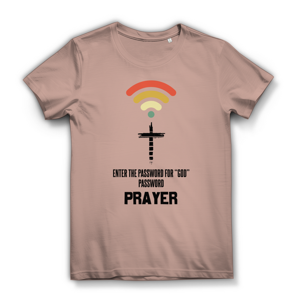 Damen Bio T-Shirt enter the password for god