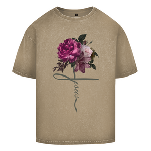 Oversize Washed T-Shirt jesus blumen