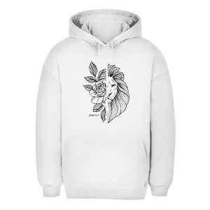Unisex Oversize Hoodie Blume Löwe jesaja 33,17