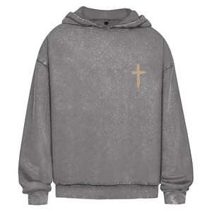Oversize Washed Hoodie a loving god 1 john 4:9-10