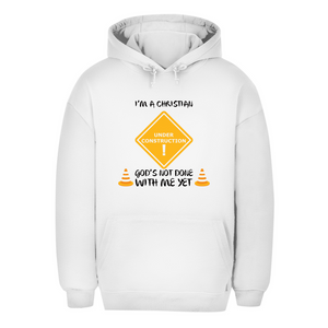 Unisex Oversize Hoodie christian under construction