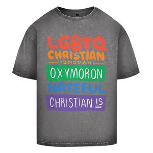 Oversize Washed T-Shirt lgbtq christian
