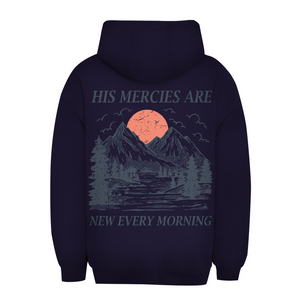 Unisex Oversize Hoodie his marcies are new every morning