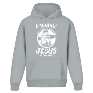 Oversize Hoodie Ohne Kordel jesus at any time