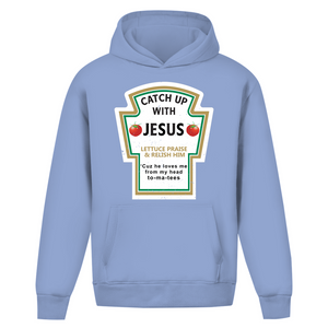 Oversize Hoodie Ohne Kordel catch up with jesus