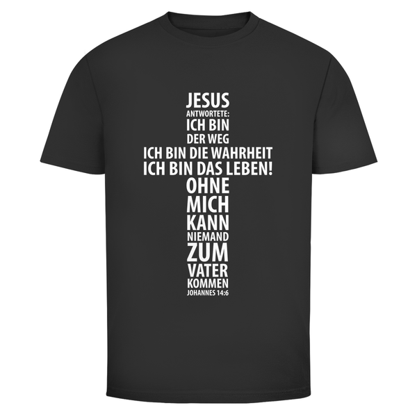 Herren T-Shirt jesus: ich bin das leben johannes 14:6