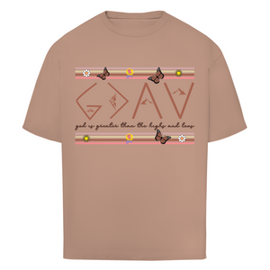 Oversize T-Shirt god is greater than the highs and lows