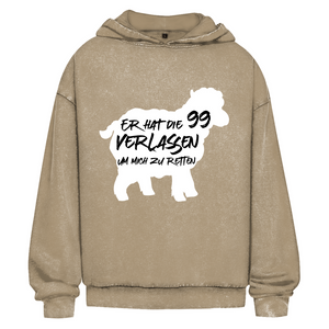 Oversize Washed Hoodie er hat die 99 verlassen