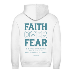 Damen Hoodie faith over fear psalm 118:6