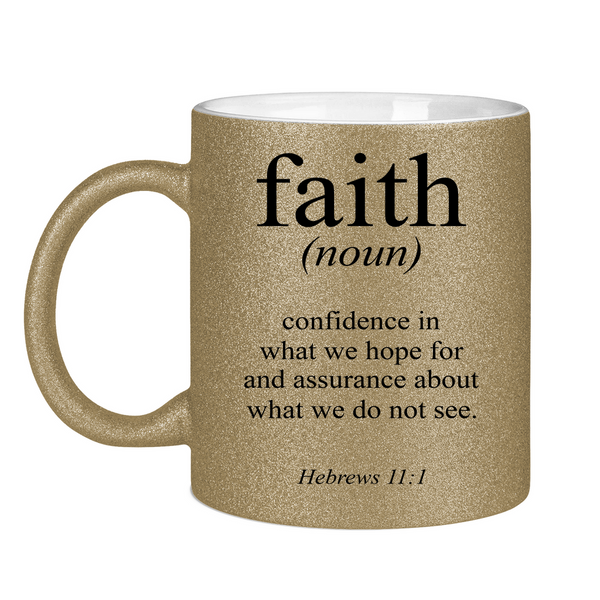 Glitzertasse faith definition