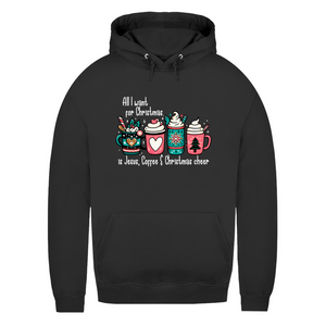 Damen Hoodie all i want for christmas is jesus coffee