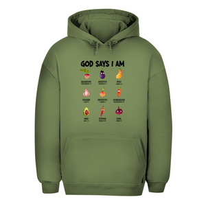 Unisex Oversize Hoodie god says i am handsome