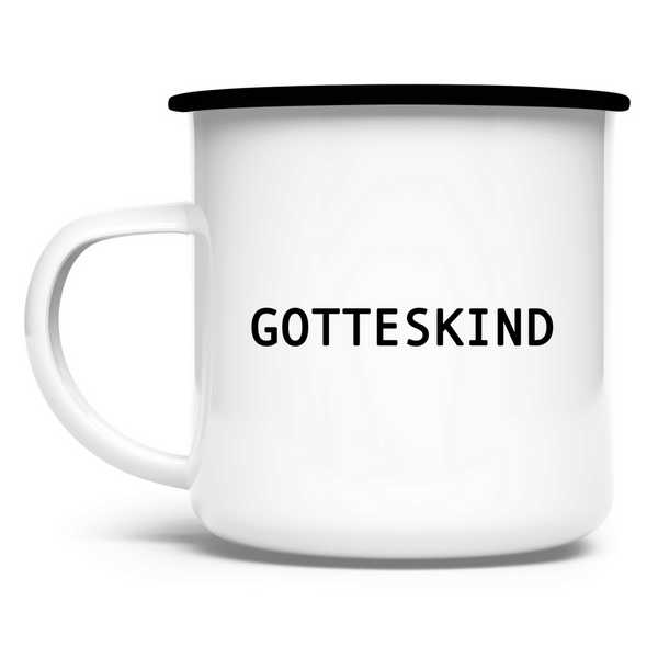 Emaille Tasse gotteskind