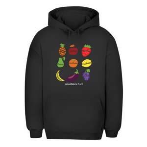 Unisex Oversize Hoodie Joy Love Patience galatians 5:22