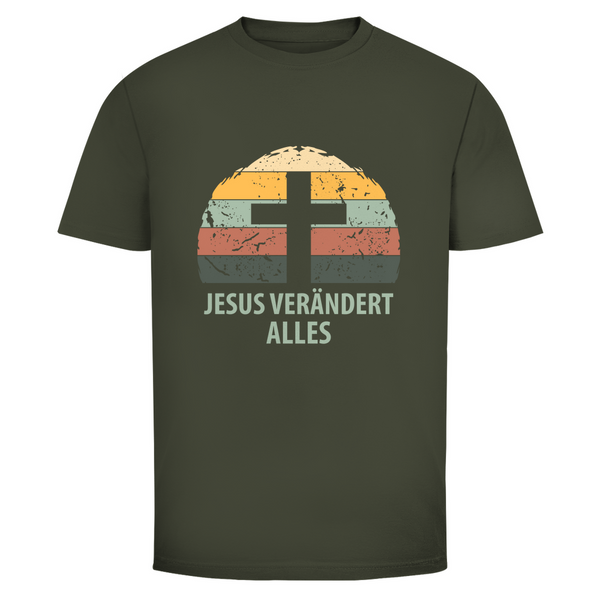 Herren T-Shirt jesus verändert alles