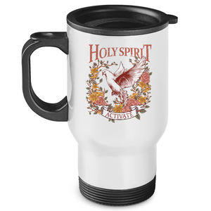 Edelstahl-Thermobecher holy spirit activate taube