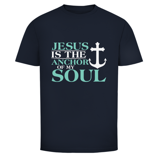 Herren T-Shirt jesus is the anchor of my soul segeln