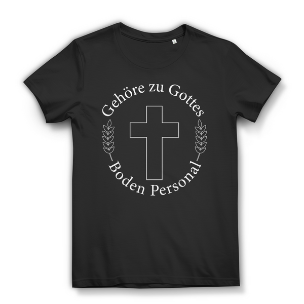 Damen Bio T-Shirt gehöre zu gottes boden personal