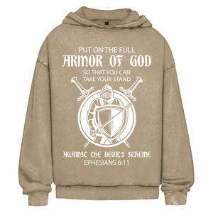 Oversize Washed Hoodie armor of god