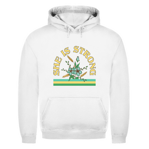 Herren Hoodie she is strong