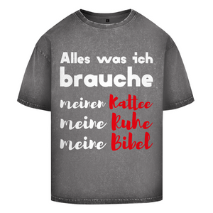 Oversize Washed T-Shirt alles was ich brauche