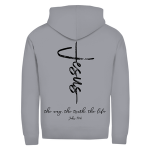 Zipper Hoodie the way the truth the life john 14:6