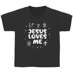 Kinder T-Shirt jesus loves me