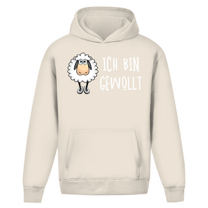 Oversize Hoodie Ohne Kordel ich bin gewollt