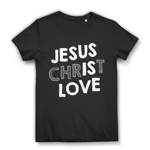 Damen Bio T-Shirt jesus christ love