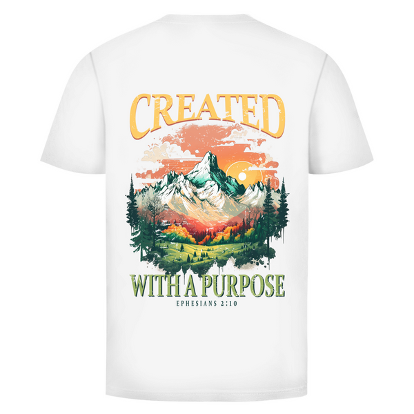 Herren T-Shirt created with a purpose ephesians 2:10