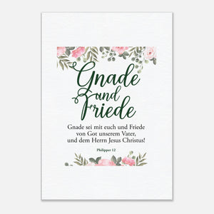 gnade und friede philipper 12 Leinwandbild