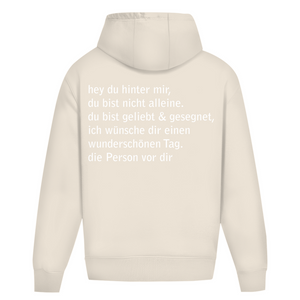 Oversize Hoodie Ohne Kordel hey du hinter mir