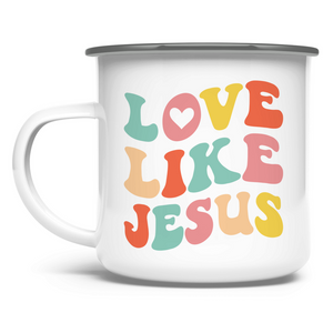 Emaille Tasse love like jesus