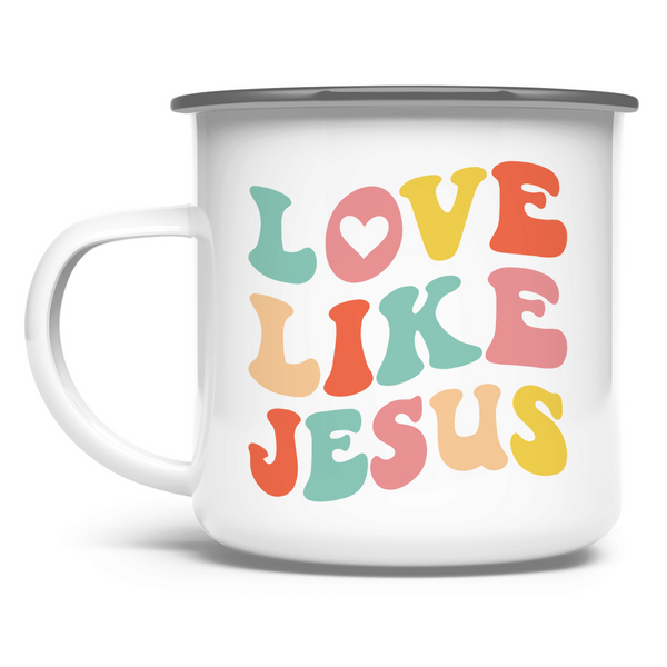 Emaille Tasse love like jesus