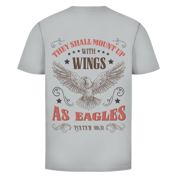 Herren T-Shirt mount up with wings isaiah 40:31