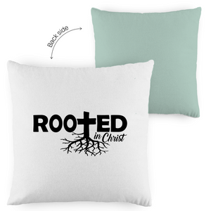 Kopfkissen zweifarbig rooted in christ