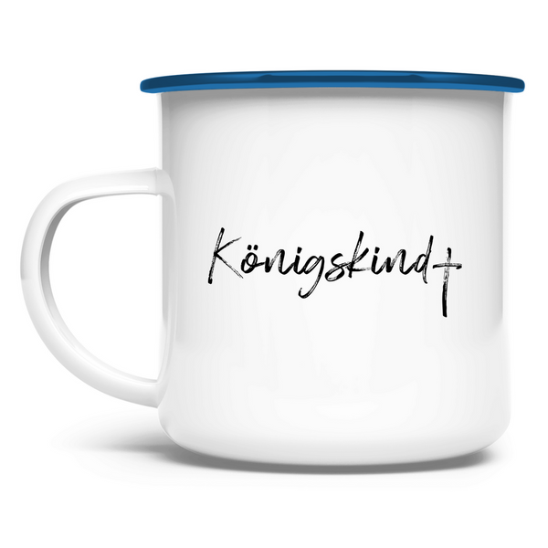 Emaille Tasse königskind