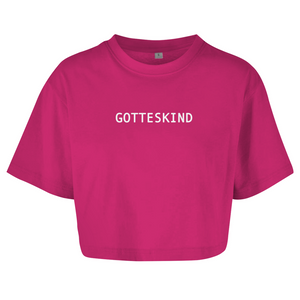 Damen Oversize Crop Top gotteskind