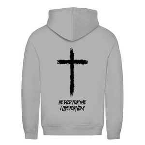 Damen Hoodie he died for me i live for him