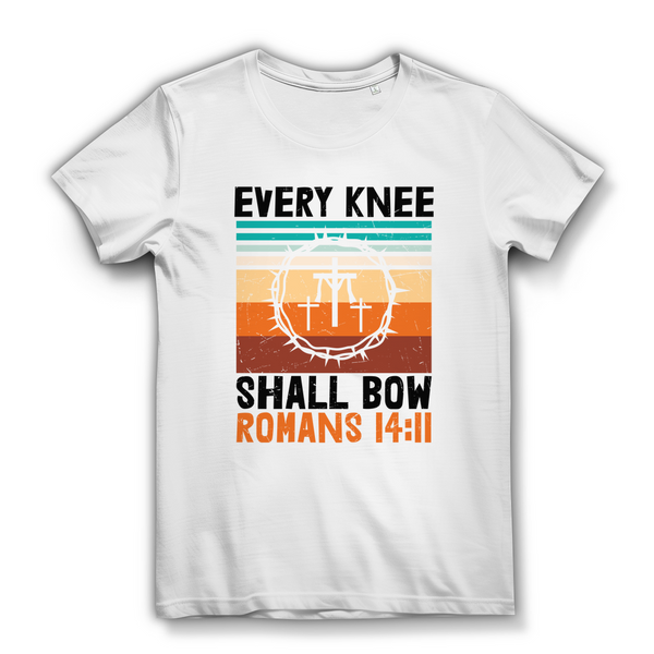 Damen Bio T-Shirt every knee shall bow romans 14:11