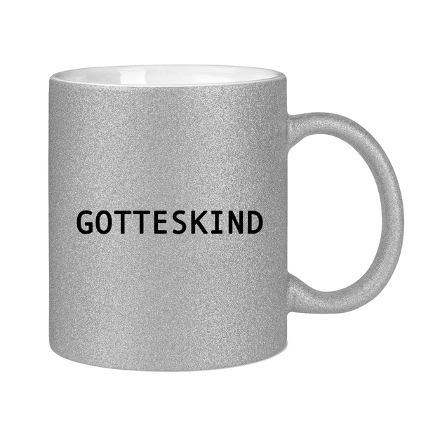 Glitzertasse gotteskind