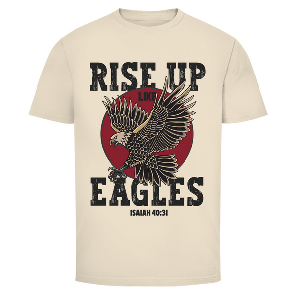 Herren T-Shirt rise up like eagles isaiah 40:31