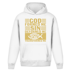 Oversize Hoodie Ohne Kordel god formed me